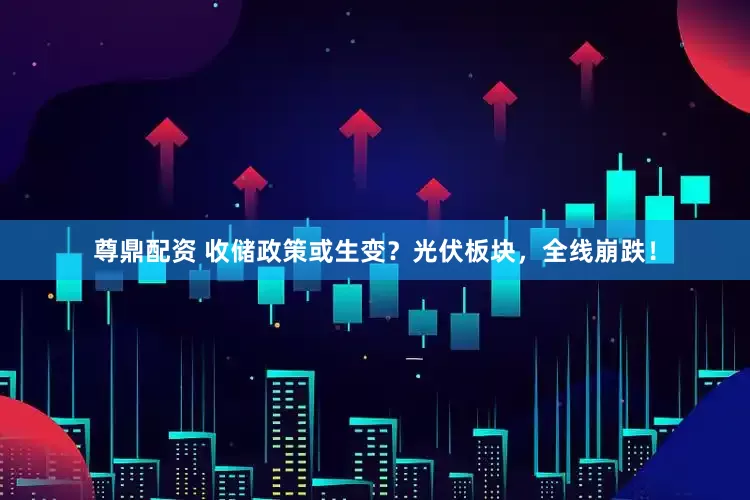尊鼎配资 收储政策或生变？光伏板块，全线崩跌！